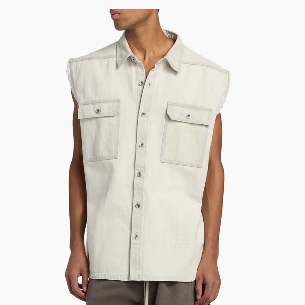 DRKSHDW by Rick Owens Tommy Jumbo Outershirt Denim Vest